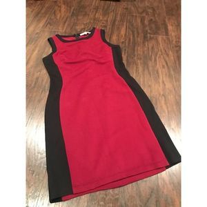 Anthro Hutch red fitted sheath dress sleeveless